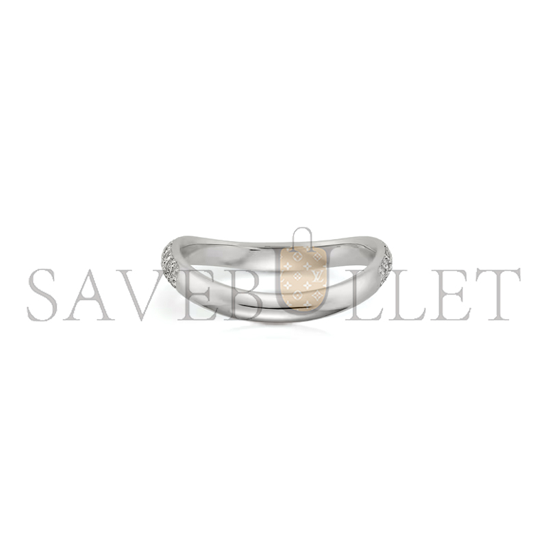 CARTIER TRINITY RUBAN WEDDING RING, WIDTH 2.5 MM, PAVED B4099400